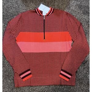 Paul Smith Sweater Men’s Size Small Multicolor Houndstooth & Stripes
